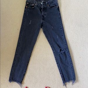 Distressed Levi Jeans